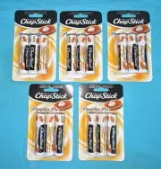 5 Packs Chapstick Pumpkin Pie Holiday Edition Lip Balm Gloss Fall Flavor 3ct Ea