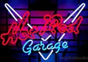 Hot Rod Garage 24"x20" Neon Sign Light Lamp Decor With Dimmer