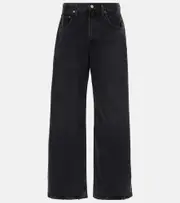 [Agolde] Agolde Low Curve mid-rise barrel-leg jeans M black