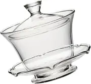 Glass Teaware Set Tea Cup Infuser Lid Tea Cup Set for Jasmine Oolong Tea Home Dec