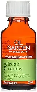 Oil Garden Refresh & Renew 100% Pure Essential Oil Therapeutic Aromatherapy Blend Drops 25mL