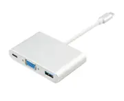Type C to VGA USB 3.0 USB-C Multiport Charging Converter HUB Adapter