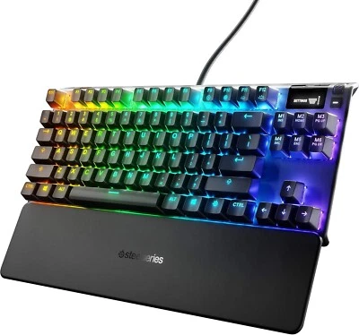 SteelSeries Apex 7 TKL Compact Mechanical Gaming Keyboard - OLED Smart Display -