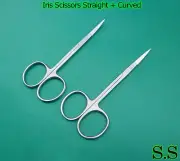 8 ASSORTED IRIS SEWING CRAFT SCISSORS 4.5" STR CVD