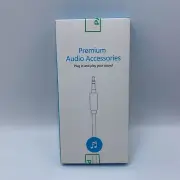 6.35mm 1/4" to 3.5mm 1/8" Male TRS Stereo Audio 3 ft Cable with Alloy Housing