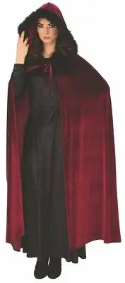 Rubie's Unisex-Adults Baroness Cape, Burgundy, One Size