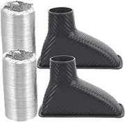 iplusmile 2pcs Car Air Duct Hose Kit Engine Air Intake Duct for Enhanced Airflow Material Easy Installation for Various Models