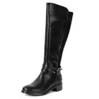 Alpine Swiss Erica Womens Knee High Riding Boots Stretch Calf Round Toe Boots