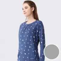 在飛比找momo購物網優惠-【Wacoal 華歌爾】睡衣-家居系列 M-LL針織雪花洋裝