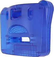 Translucent Blue Retro Video Game Console Case, Compatible with N64 Console, Complete Accessories Set, ABS Material