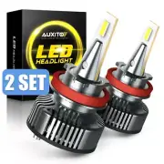 4 PCS LED H11 Light Bulbs 1:1 Mini Size 400% Brighter 6500K White Plug & Play K