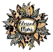 Sublimation Print Blessed MiMi Sunflower Ready to Press Heat Transfer