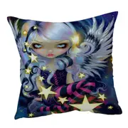 Fantasy Painting Angel of Starlight Cushion Cover