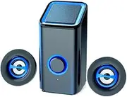 JSEIAJB Speaker Home Theater Sound Speakers Desktop Computer Player Audio for PC Phone Subwoofer Multi-Media(White-Mountain peach7)