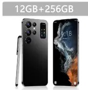 2024 Original S24 Ultra Smartphone 5G 7.0HD 16G+1T Dual Sim Cellphones Android Cell Phone Face Recognition 7000mAh Mobile Phone Black 12G 256G