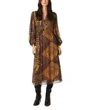 ba & sh Antal Midi Dress