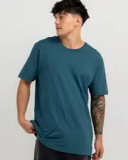 [Lucid] Lucid Men's Essential 2.0 T-Shirt in Bottle Green Size Large L Bottle Green