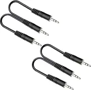 tunghey 2Pack Stereo Audio Splitter Cable, 3.5mm Male to 2 Male Headphone Stereo Y Splitter Cable for Home/Car Stereo, Phone, Headset and Speakers (0.25m)