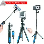Vivitar 7-in-1 Streaming Selfie Tripod Selfie Stick + Wireless Remote