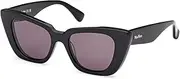 [MaxMara] MM0099 01A Shiny Black 50/18/140 Women's Sunglasses, 01a Shiny Black, 50/18/140