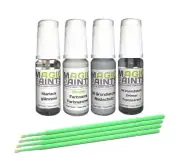 Touch-Up Paint Set Suitable For Audi, LS9R Glacier White Met. For Plastic Parts