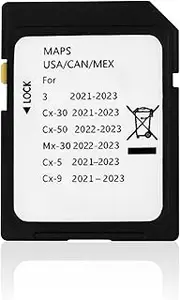 Latest Version Navigation SD Card Fits for 2021-2023 3 / CX5 / CX9 / CX30, 2022-2023 MX30 / CX50 Car GPS Navigation System for USA/CAN/MEX Maps TD2K-66-EZ1