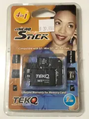 TEKQ 4 in 1 MicroStick Flash Memory Card
