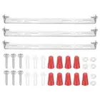 3 Set 195mm (7.7") Universal Light Fixture Mounting Bracket Kit with Screw