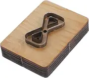 ULDIGI DIY Leather Cutting Template Portable Leather Strap Die with Thick Wooden Base for Versatile Crafting for Backpack Strap Making