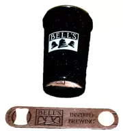 New Bell's Ale INSPIRED BREWING Bottle Opener & Stainless Steel BEER Cup