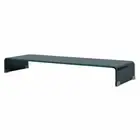 TV Stand/Monitor Riser Glass Black 100x30x13 cm vidaXL