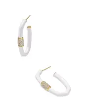 Kendra Scott Emery Pave Link Hoop Earrings