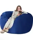 HABUTWAY Bean Bag Chair: Giant 4' Memory Foam Furniture Bean Bag Chairs