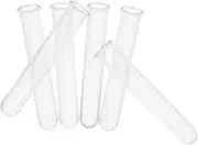 HIAKDOFT 6pcs Hydroponic Plant Vases Clear Test Tubes for Easy DIY Flower Arrangements Small Transparent Propagation Tubes for Home Office Wall Decor
