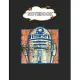Notebook: Star Wars R2D2 Vintage Distressed Retro Cartoon Blank Comic Notebook for Kids Marble Size Blank Journal Composition Bl