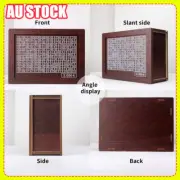 Wooden Piggy Bank Money Vault Savings Box Challenge Cash BP