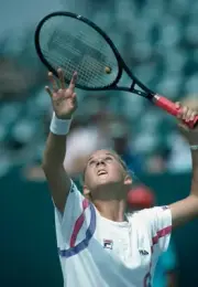Monica Seles of Yugoslavia at the Lipton International Players Cha- Old Photo 1
