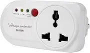 Electronic Voltage and Surge Protector for Refrigerator Single Outlet 2000W 16A Wall Mou ed Home Appliance Power Saver with 3 Safe Protection Indicator Light