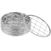 12 Pcs Pen Holder Cover Mesh Iron Flower Grid Metal Arrangement Stand