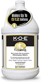 Thornell Odor Eliminator 128oz Concentrate – K.O.E. Apricot Odor Eliminator for Strong Odor for Cages, Runs & More – Pet Odor Eliminator for Home & Kennel w/Safe, Non-Enzymatic Formula
