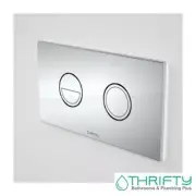 CAROMA INVISI SERIES II® ROUND DUAL FLUSH PLATE & BUTTON SATIN
