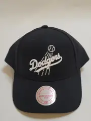 Los Angeles Dodgers Black Snapback Hat Cap Mitchell & Ness MLB Baseball