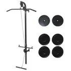 Wall-Mounted Power Tower with Weight Plates Set Set Home Gym Fitness Bench 40KG
