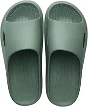 [HSHTTKL] Couple Shower Slipper Cushioned Thick Sole House Slippers Non Slip Open-Toe Shoes Slide Slippers for Bathroom