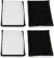 Car Interior Scrubbing Sponge, 4Pcs Microfiber Car Wax Applicator, Car Wash Sponges for Car, Boat, Wood, Marble and Motorcycle