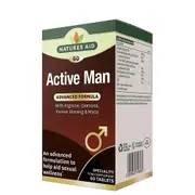 Natures Aid Active Man with Arginine, Korean Ginseng and Maca, 60 Tablets