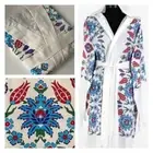 Cotton Turkish Hammam Beach Bathrobe Blue Tile Design Size M New in Gift Bag
