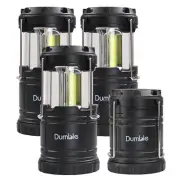 Dumble LED Camping Lantern Lights - 4pk Collapsible Battery Powered Lanterns