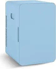 YOPOWER Mini Portable Compact Personal Fridge Cooler, 22 Liter Capacity, Includes Plugs for Home Outlet & 12V Car Charger, Blue