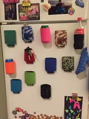 40 Magnetic Can Holders Koozie Coozies Holiday Gift, Tailgate, Golf, Fridge, BBQ